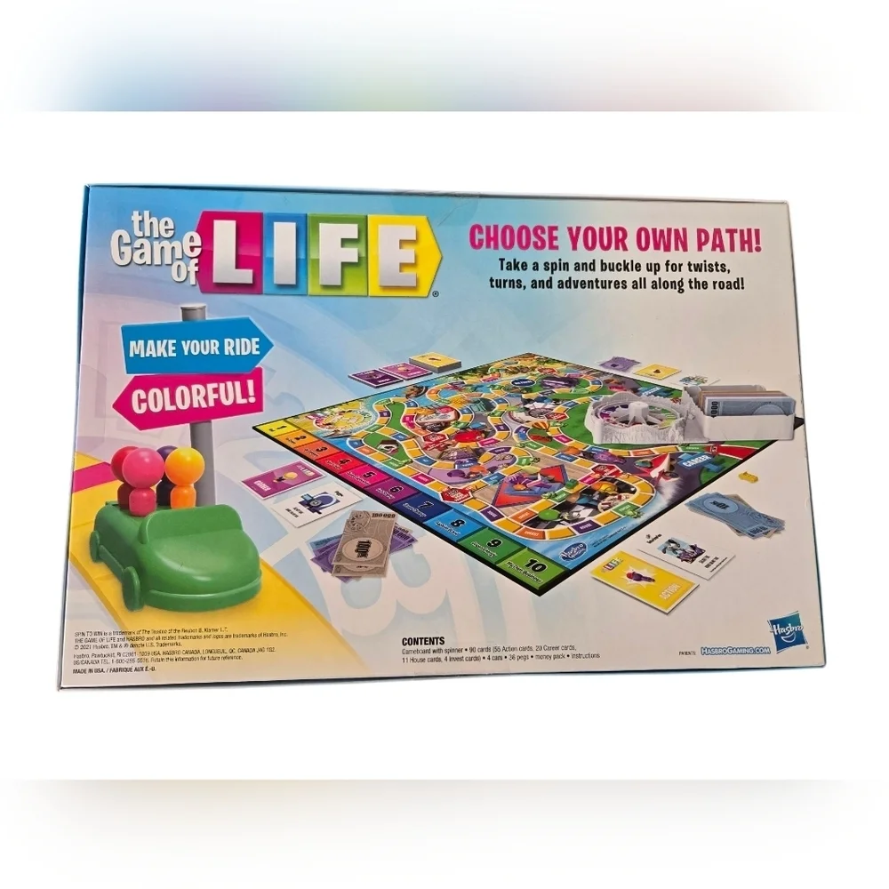 Hasbro The Game of Life Board Game - Multicolor